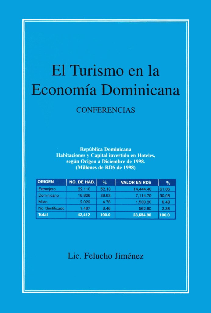 Felucho Jiménez - El turismo en la RD - Conferencias portada